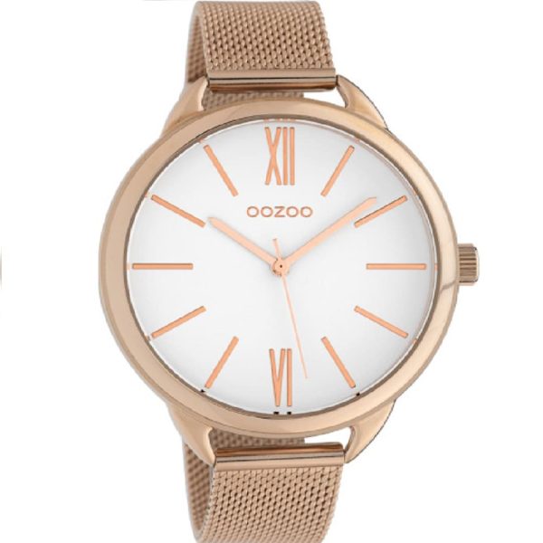 OOZOO Timepieces XL Rose Gold Metal Bracelet C10135